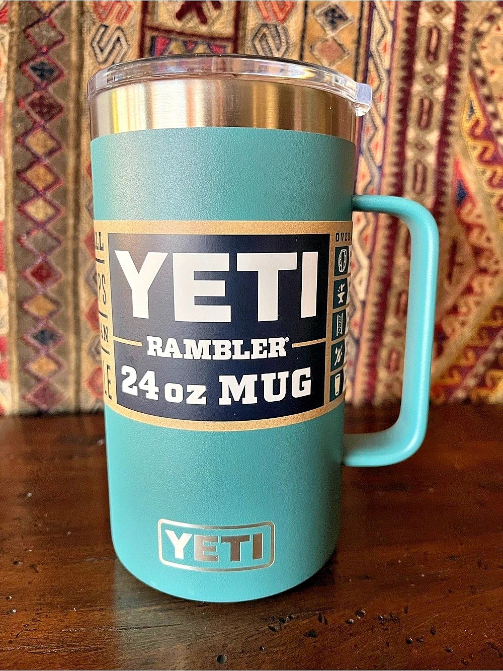 YETI Rambler 24 oz Mug in River Green (Retired Color)  NWT